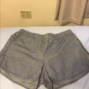 Madewell Pull-On Shorts in Railroad Stripe